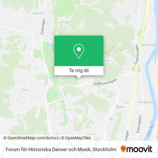 Forum för Historiska Danser och Musik karta