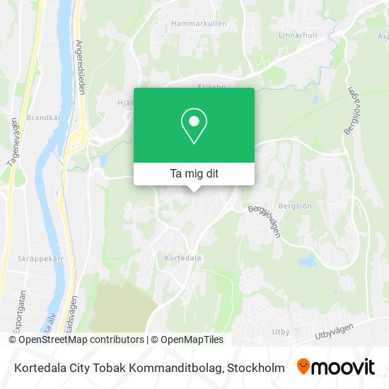 Kortedala City Tobak Kommanditbolag karta