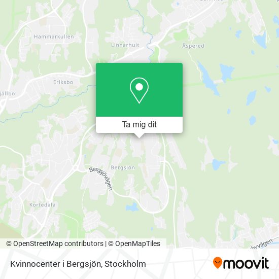 Kvinnocenter i Bergsjön karta