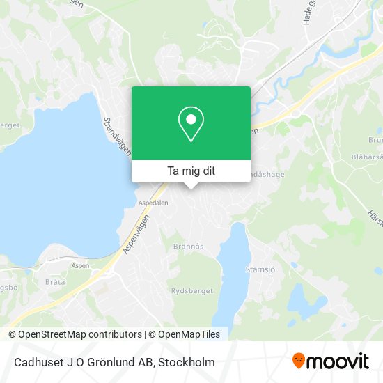 Cadhuset J O Grönlund AB karta