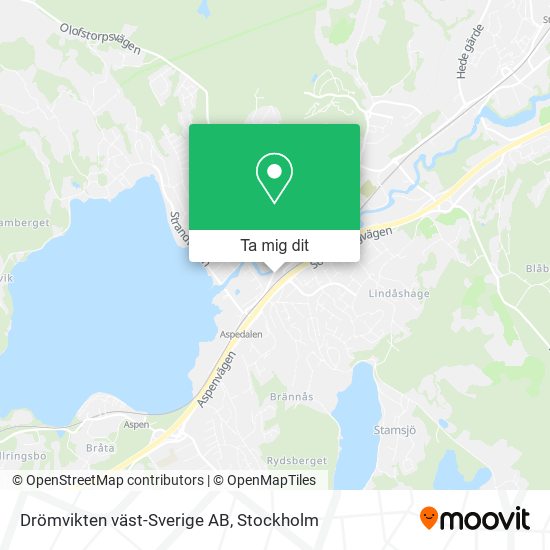 Drömvikten väst-Sverige AB karta