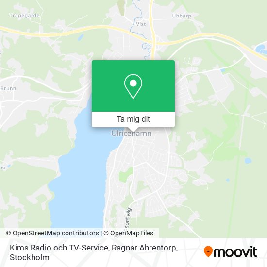 Kims Radio och TV-Service, Ragnar Ahrentorp karta