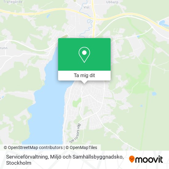 Serviceförvaltning, Miljö och Samhällsbyggnadsko karta