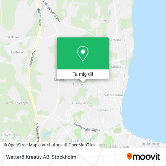 Wetterö Kreativ AB karta
