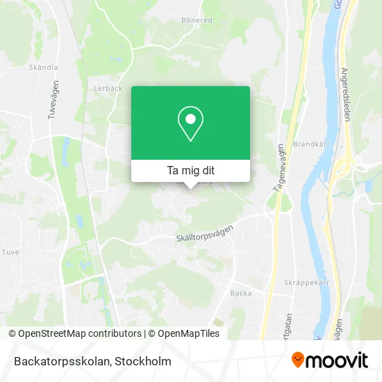 Backatorpsskolan karta