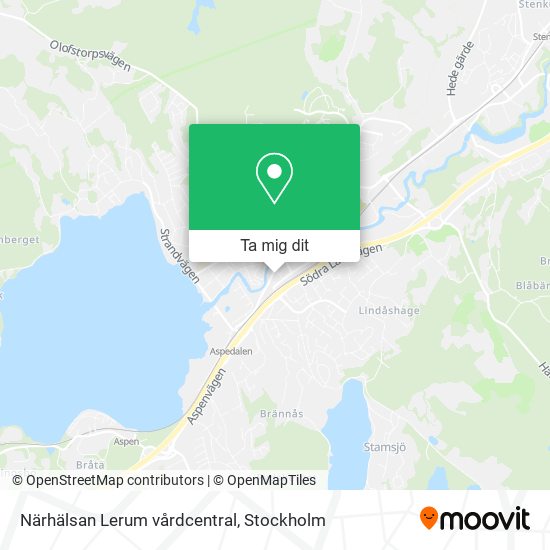 Närhälsan Lerum vårdcentral karta