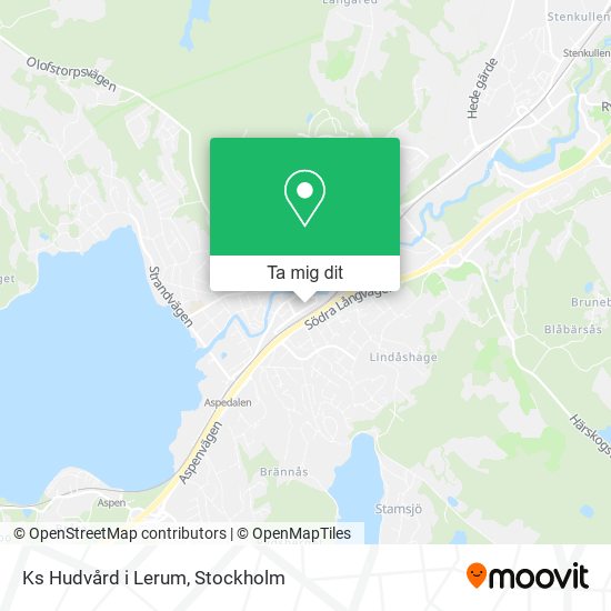 Ks Hudvård i Lerum karta