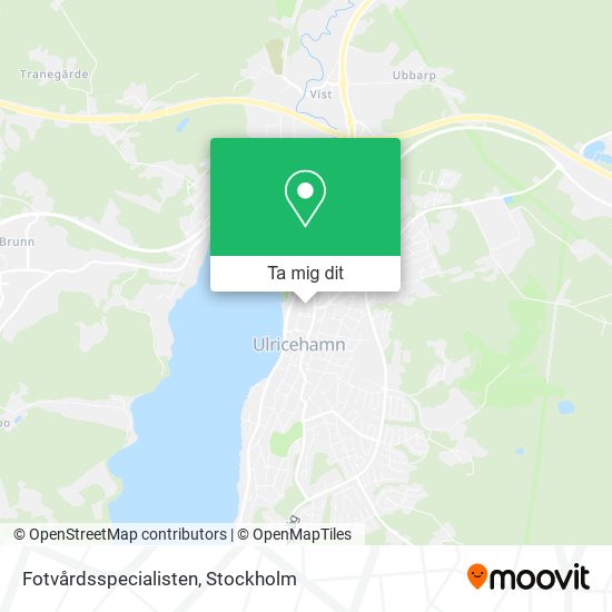 Fotvårdsspecialisten karta