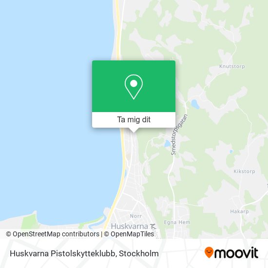 Huskvarna Pistolskytteklubb karta