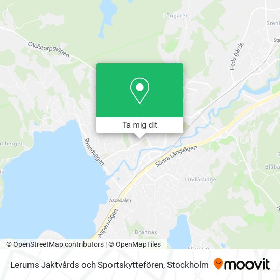 Lerums Jaktvårds och Sportskyttefören karta