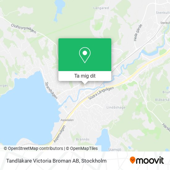 Tandläkare Victoria Broman AB karta