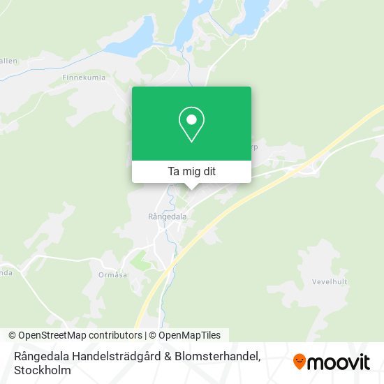 Rångedala Handelsträdgård & Blomsterhandel karta
