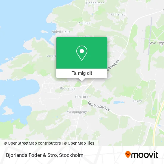 Bjorlanda Foder & Stro karta