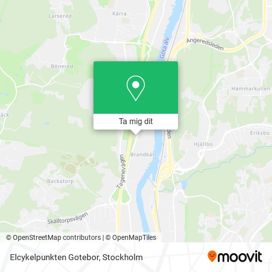Elcykelpunkten Gotebor karta