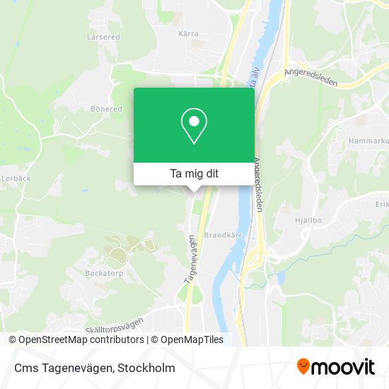 Cms Tagenevägen karta