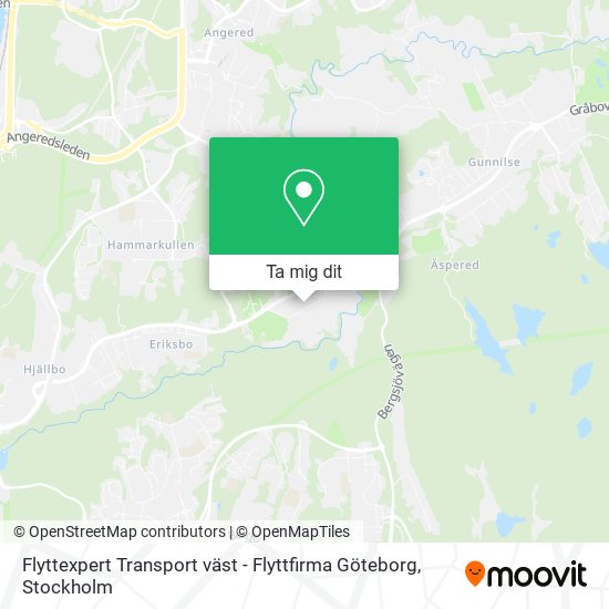 Flyttexpert Transport väst - Flyttfirma Göteborg karta