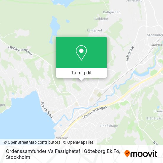 Ordenssamfundet Vs Fastighetsf i Göteborg Ek Fö karta
