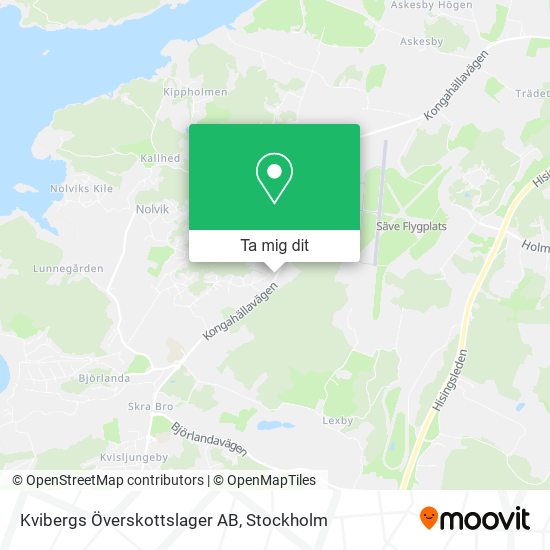 Kvibergs Överskottslager AB karta