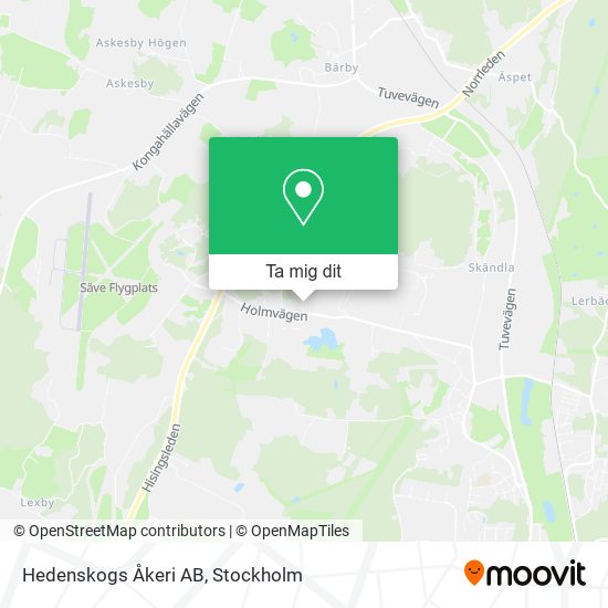 Hedenskogs Åkeri AB karta