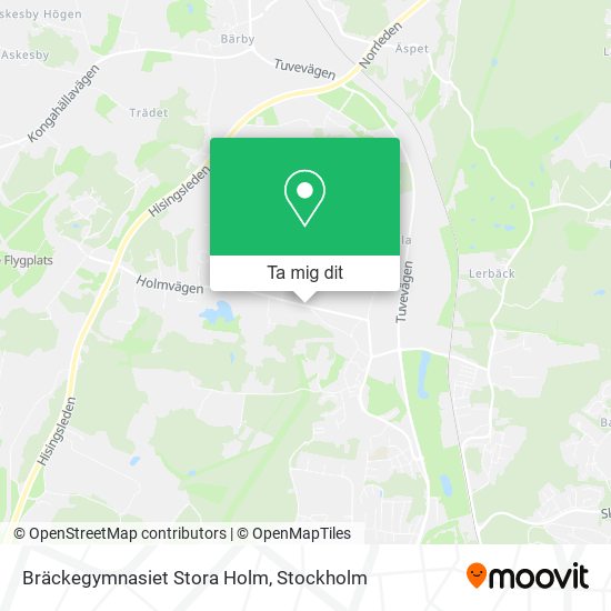 Bräckegymnasiet Stora Holm karta