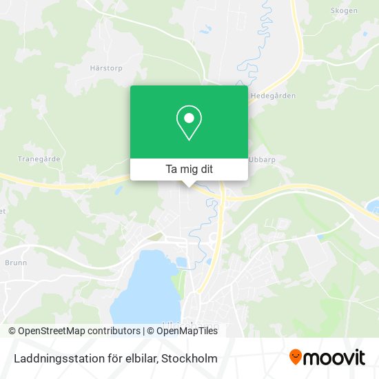 Laddningsstation för elbilar karta