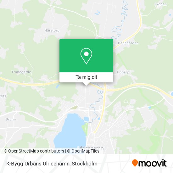 K-Bygg Urbans Ulricehamn karta