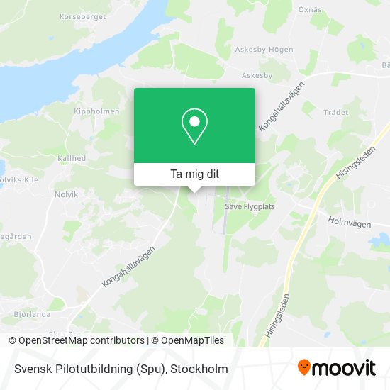 Svensk Pilotutbildning (Spu) karta