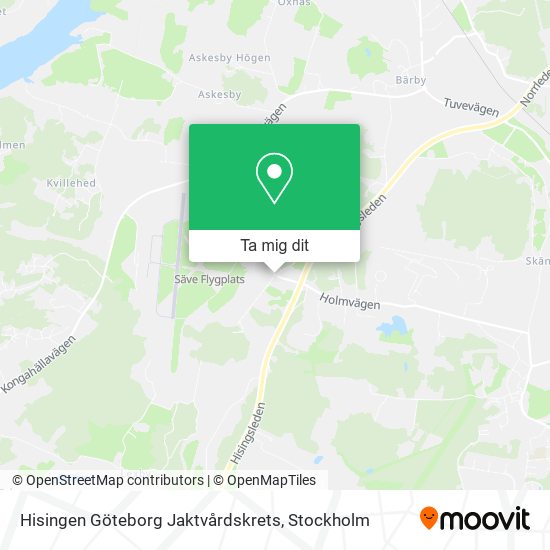Hisingen Göteborg Jaktvårdskrets karta