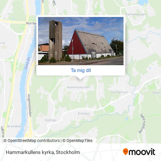 Hammarkullens kyrka karta