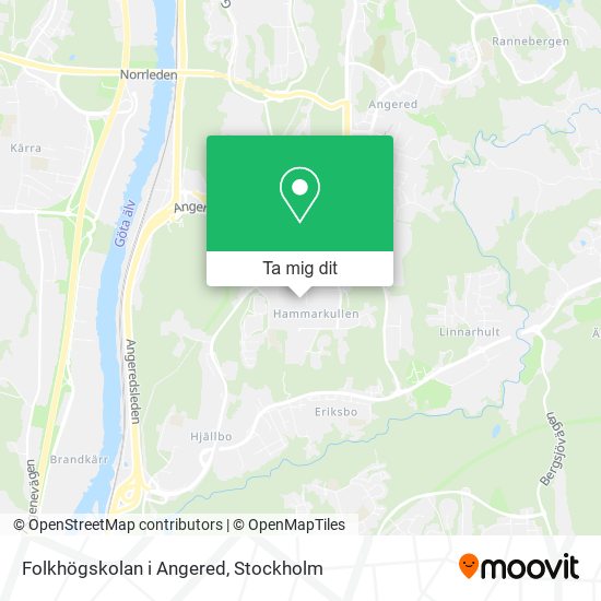 Folkhögskolan i Angered karta