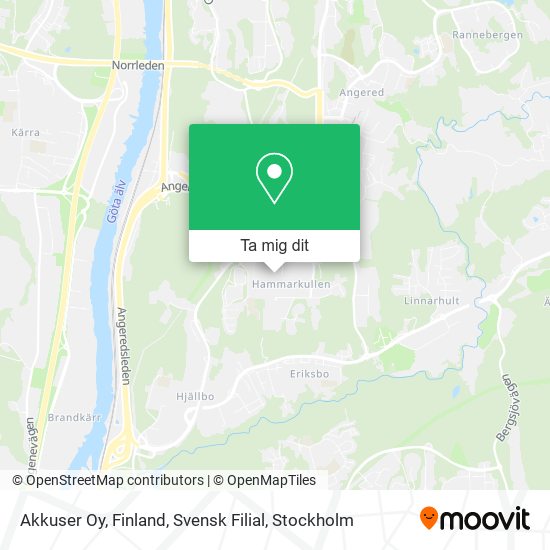Akkuser Oy, Finland, Svensk Filial karta
