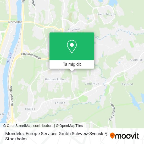 Mondelez Europe Services Gmbh Schweiz-Svensk F karta