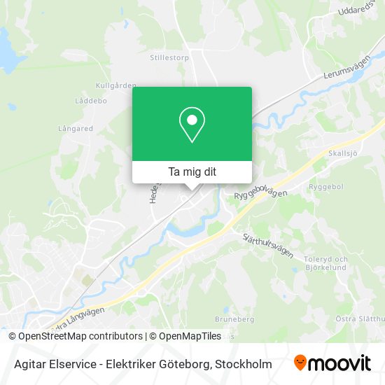 Agitar Elservice - Elektriker Göteborg karta