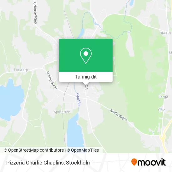 Pizzeria Charlie Chaplins karta