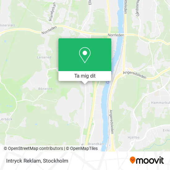 Intryck Reklam karta