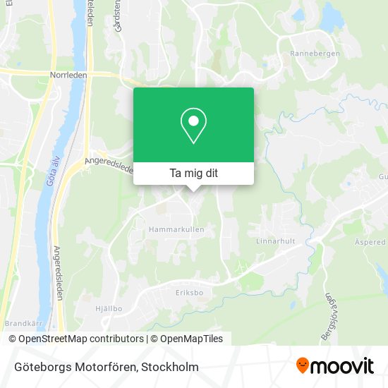 Göteborgs Motorfören karta