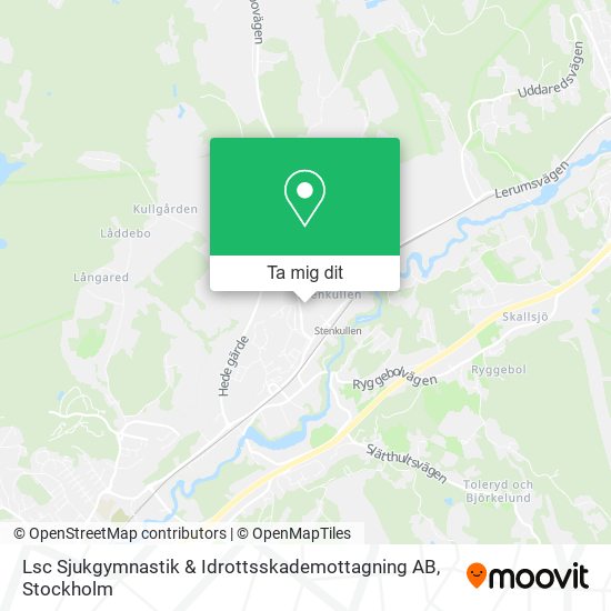 Lsc Sjukgymnastik & Idrottsskademottagning AB karta