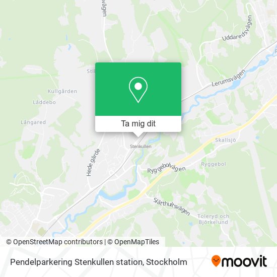Pendelparkering Stenkullen station karta