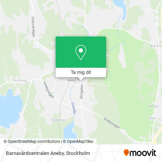Barnavårdcentralen Aneby karta