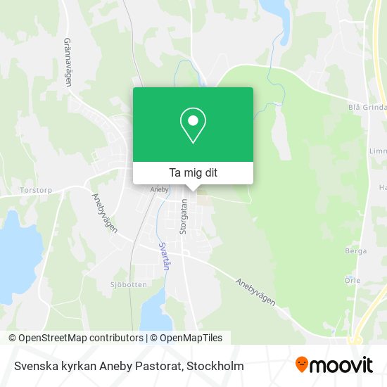 Svenska kyrkan Aneby Pastorat karta