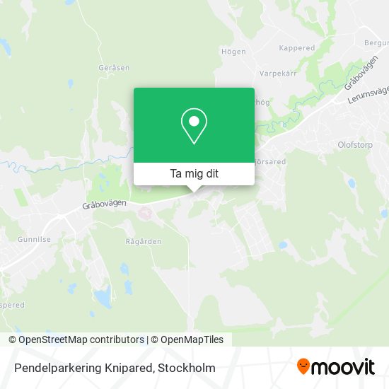 Pendelparkering Knipared karta