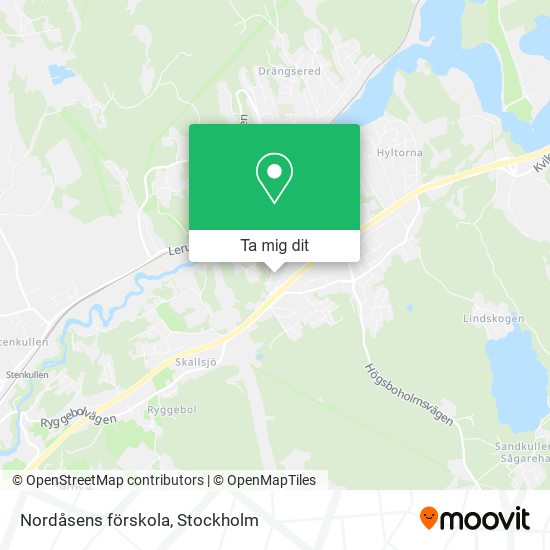 Nordåsens förskola karta