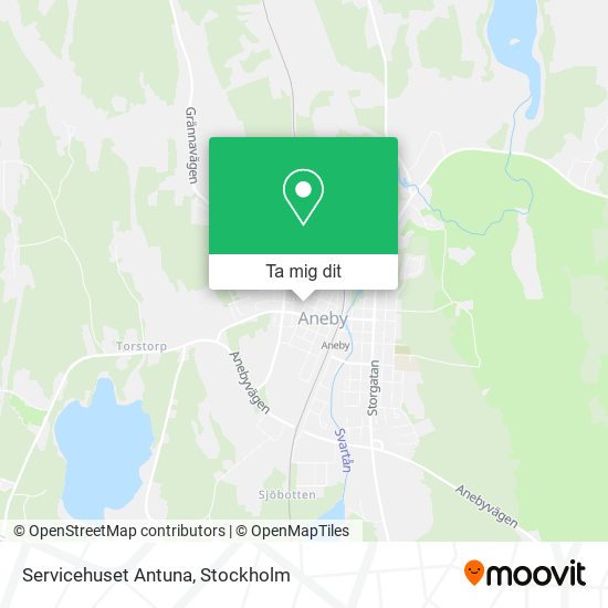 Servicehuset Antuna karta