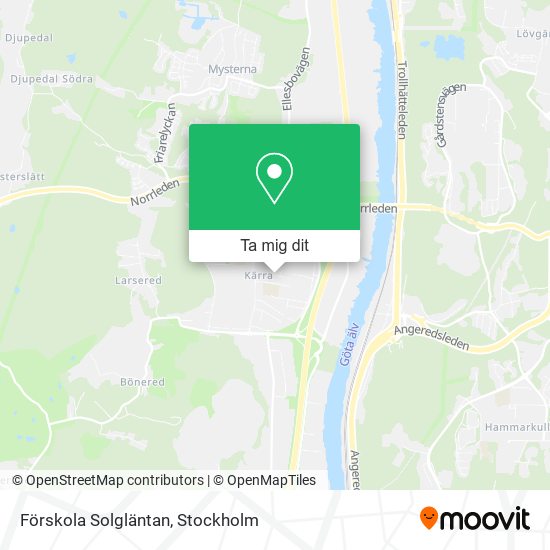 Förskola Solgläntan karta