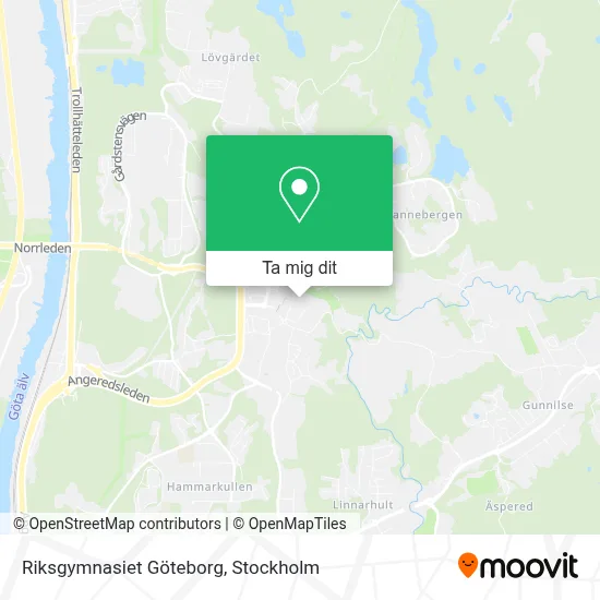 Riksgymnasiet Göteborg karta