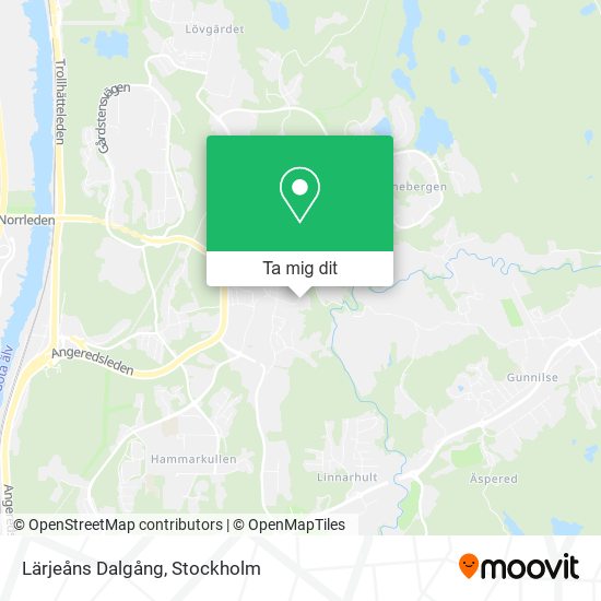 Lärjeåns Dalgång karta