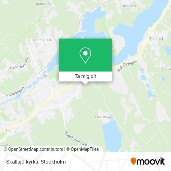 Skallsjö kyrka karta