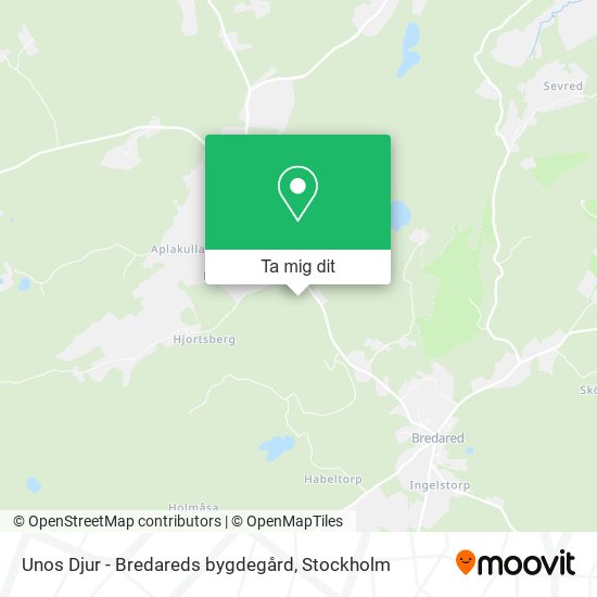 Unos Djur - Bredareds bygdegård karta