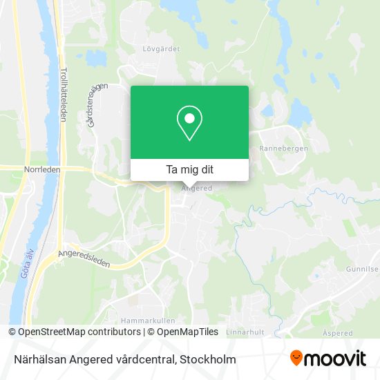 Närhälsan Angered vårdcentral karta