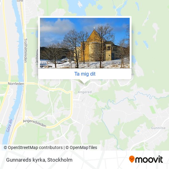 Gunnareds kyrka karta